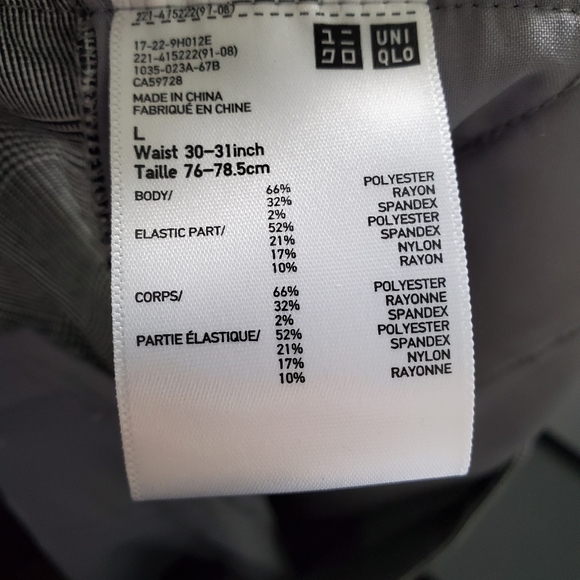 Uniqlo gray plaid ankle pant - Picture 8 of 8
